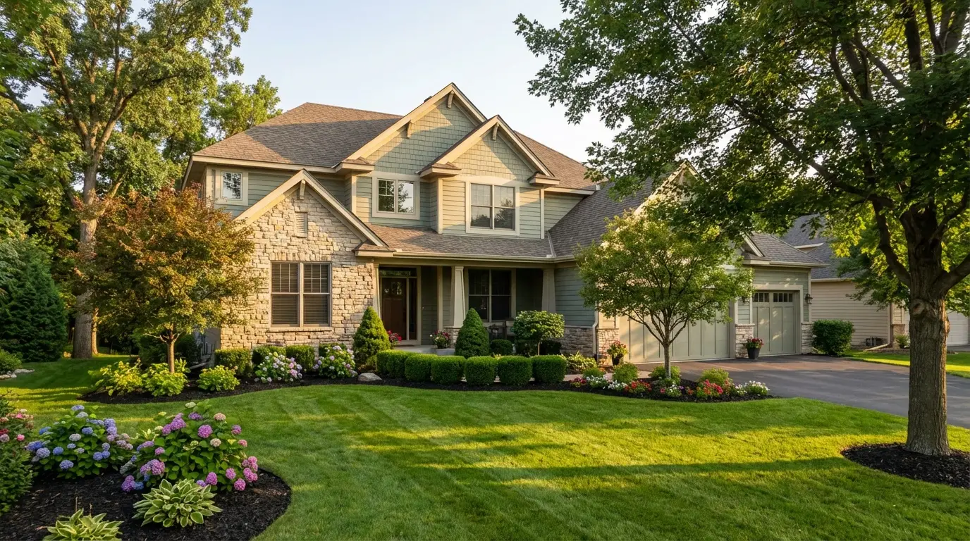 Outdoor lighting installation Carver MN Hartley Landscape