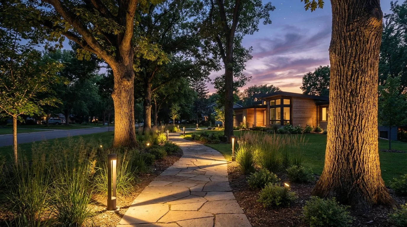 Outdoor lighting installation Carver MN