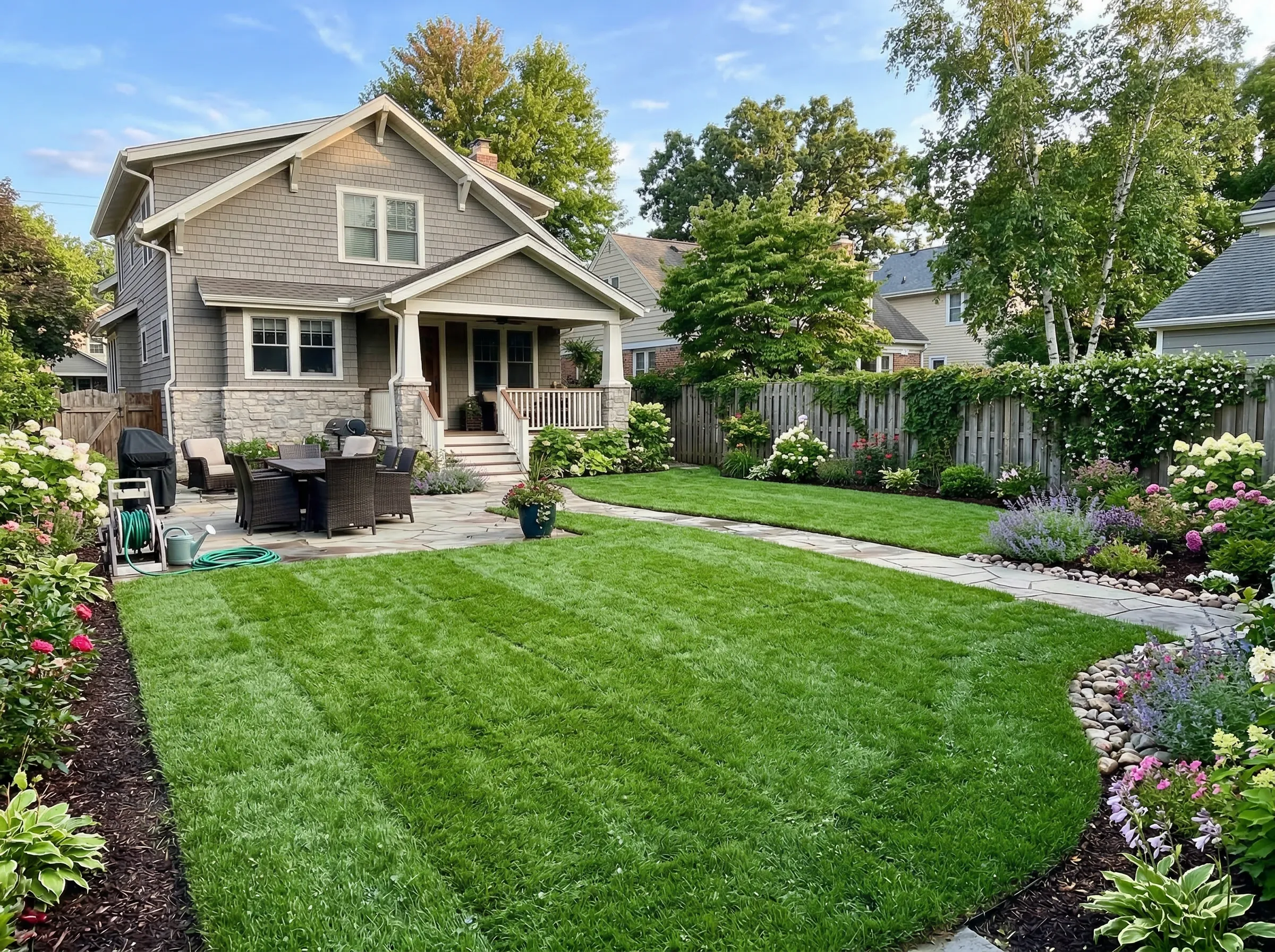 Lawn seeding services and bare patch repair in Carver, MN