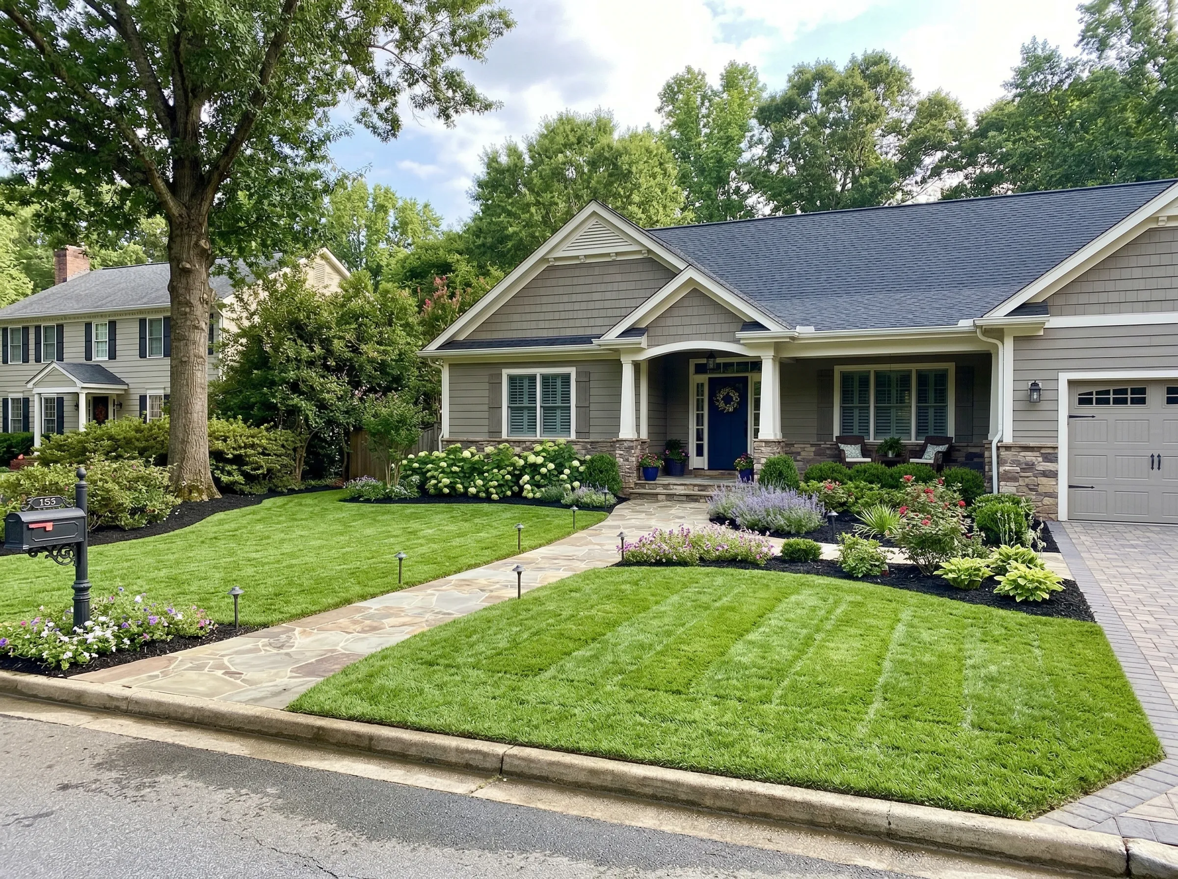 Spring lawn care and overseeding in Carver, MN