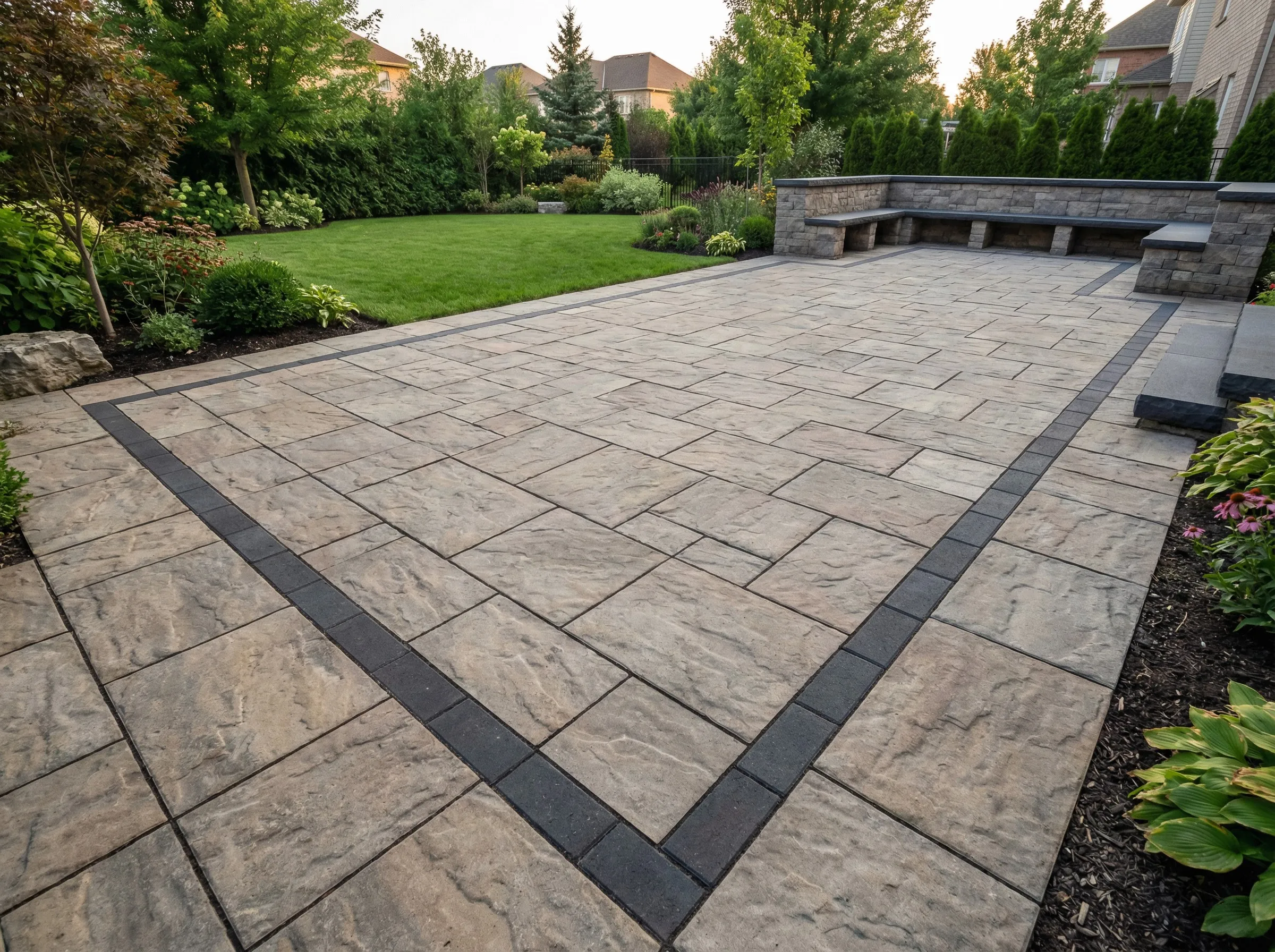 Backyard paver patio in Carver MN built by Hartley Lawn & Landscape