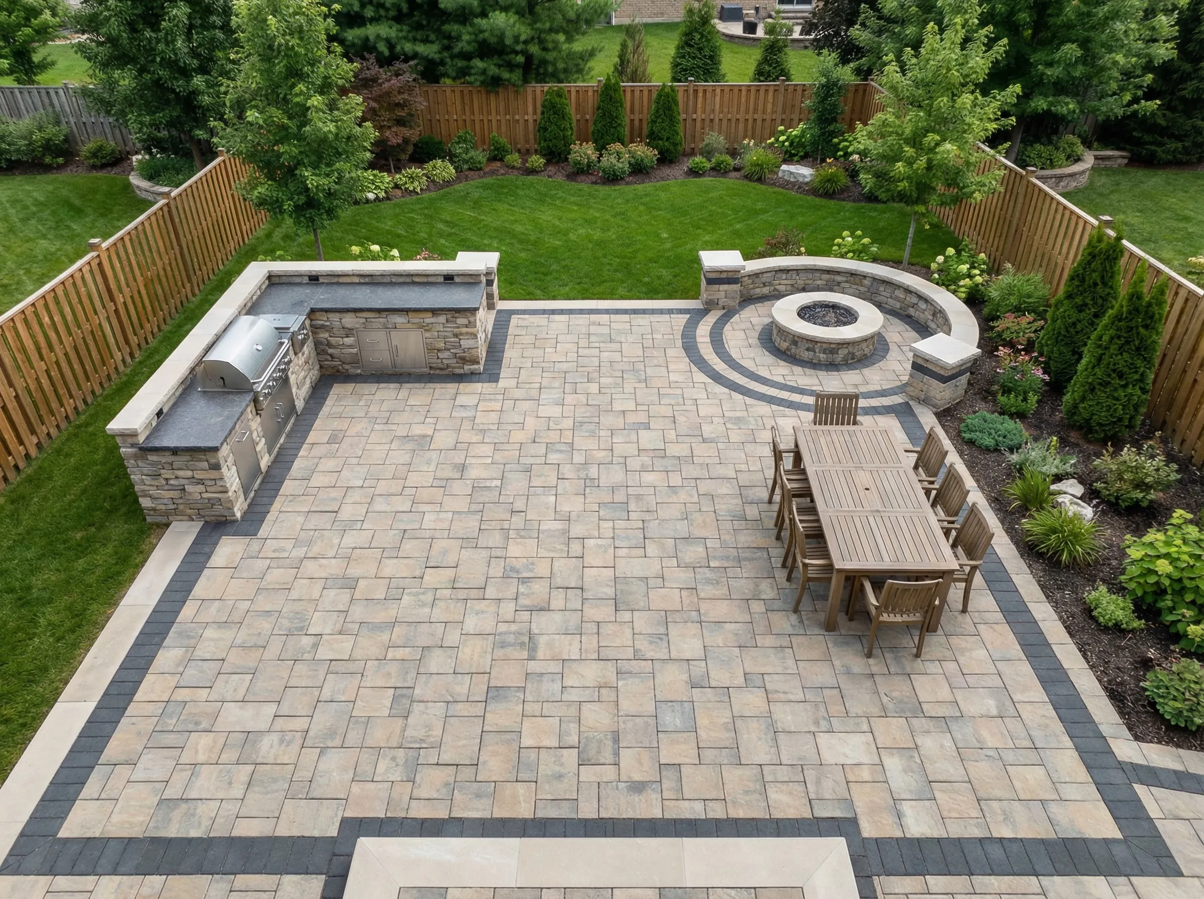 Paver patio design project in Carver MN