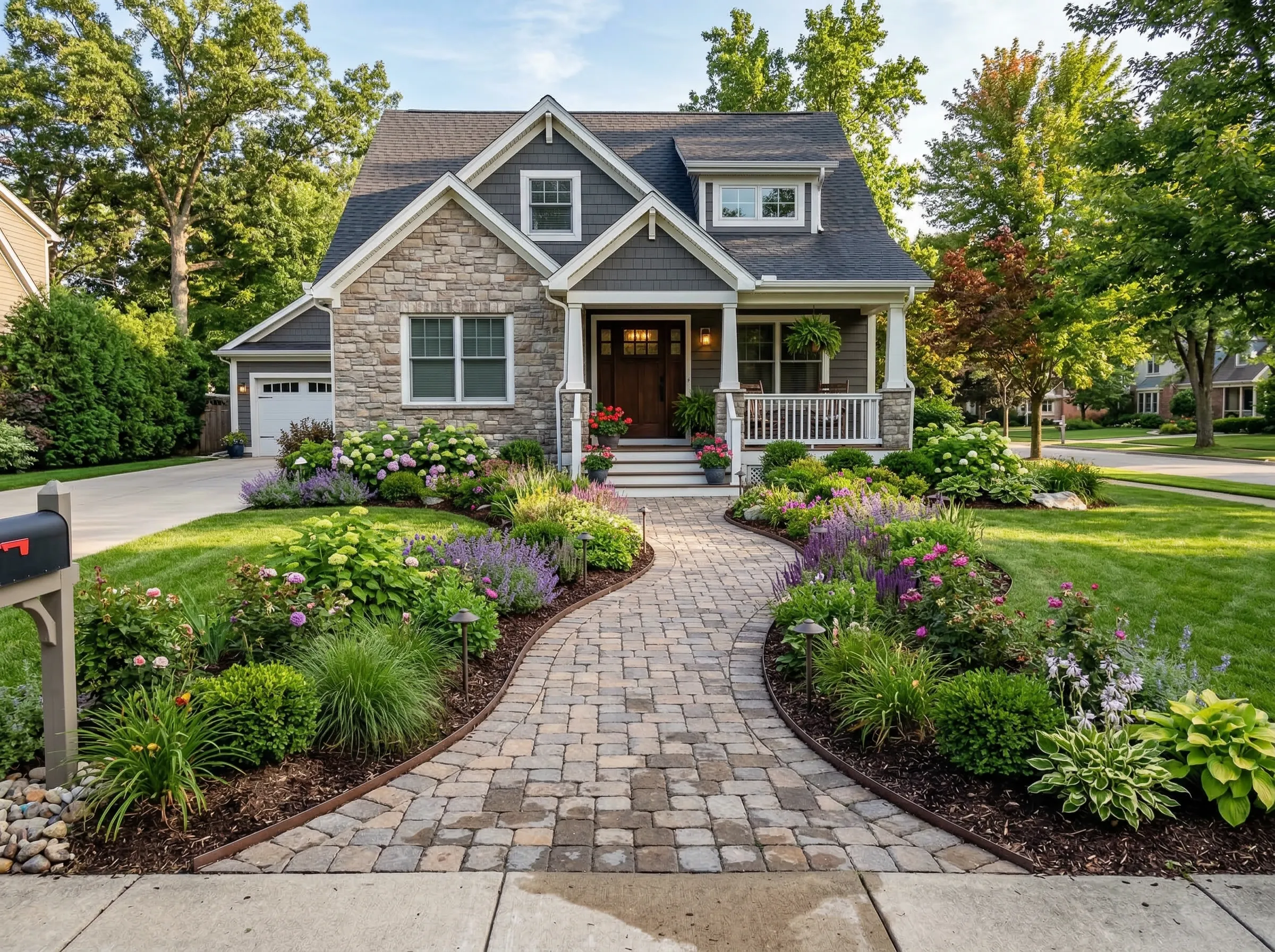 Paver walkway design in Carver MN