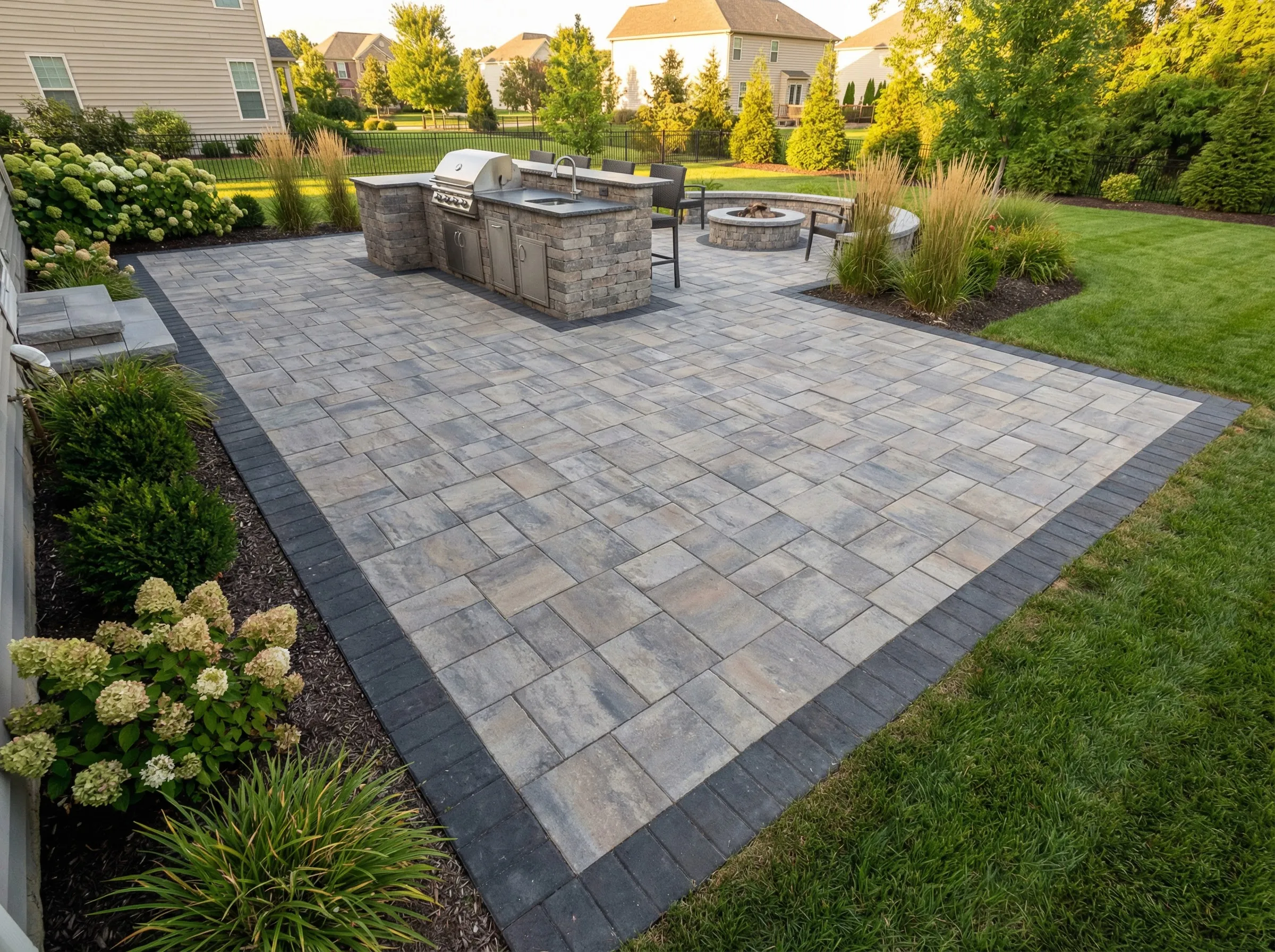 Custom paver patio installation in Carver MN Minnesota