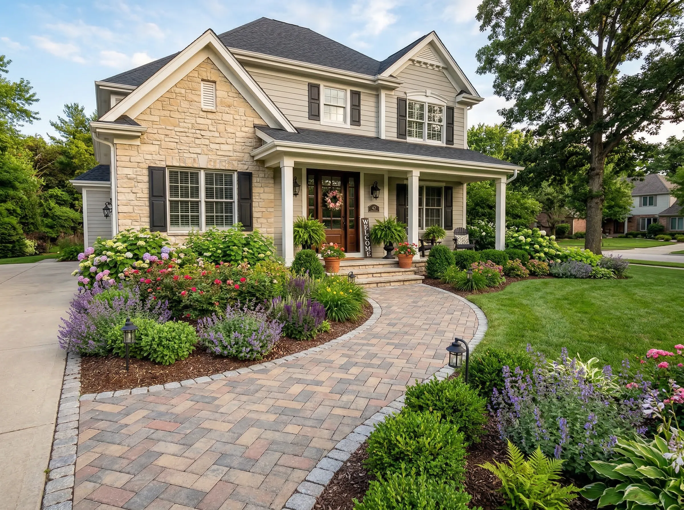 Minnesota home paver walkway ideas in Carver MN