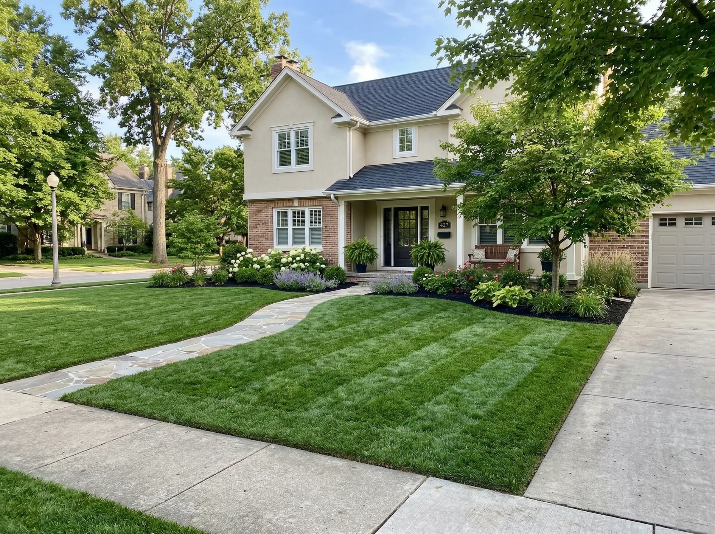 Fresh sod installation and landscaping in Carver MN by Hartley Lawn & Landscape