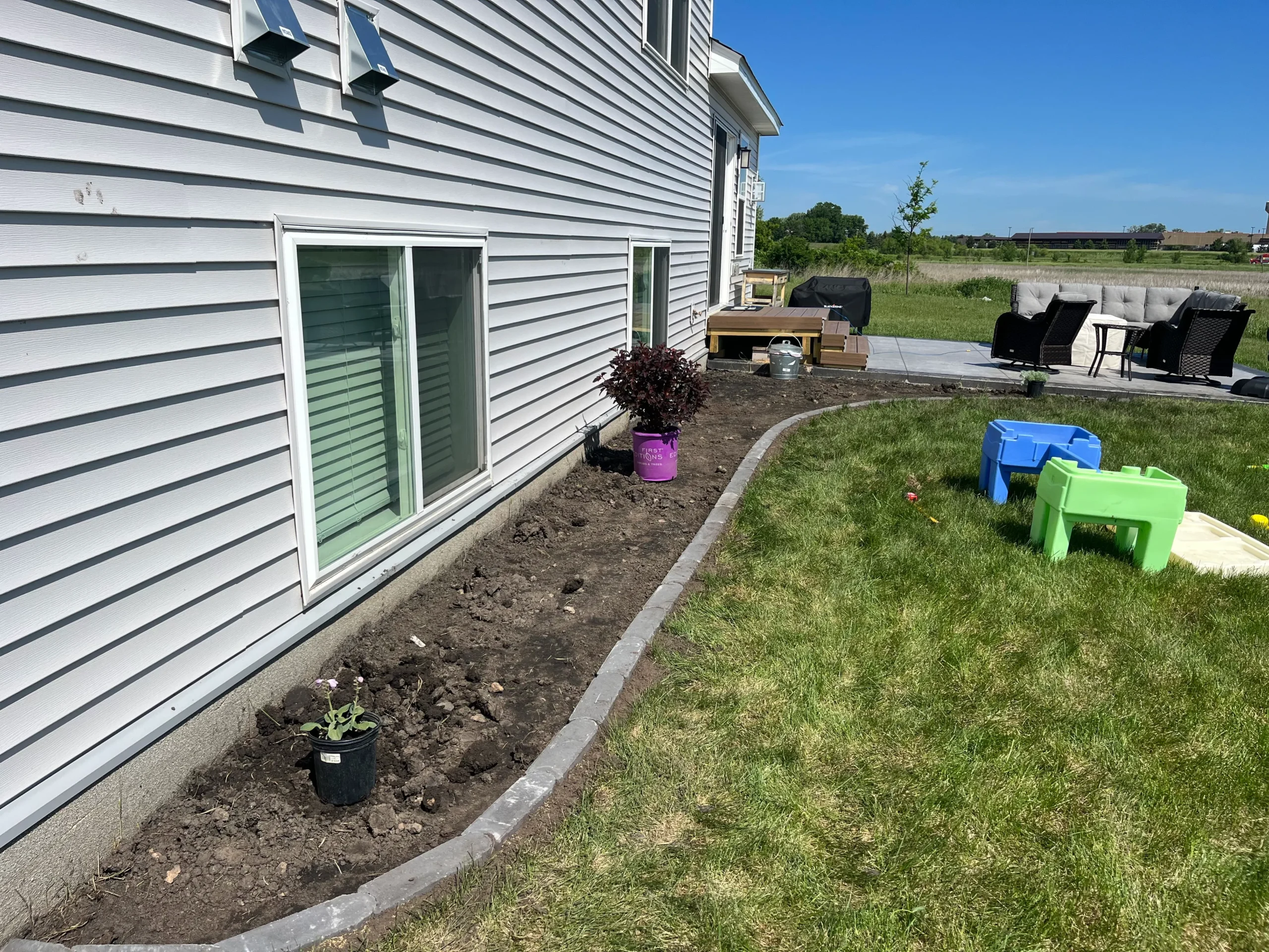 Weekly lawn mowing service on a Scott County, MN residential lawn