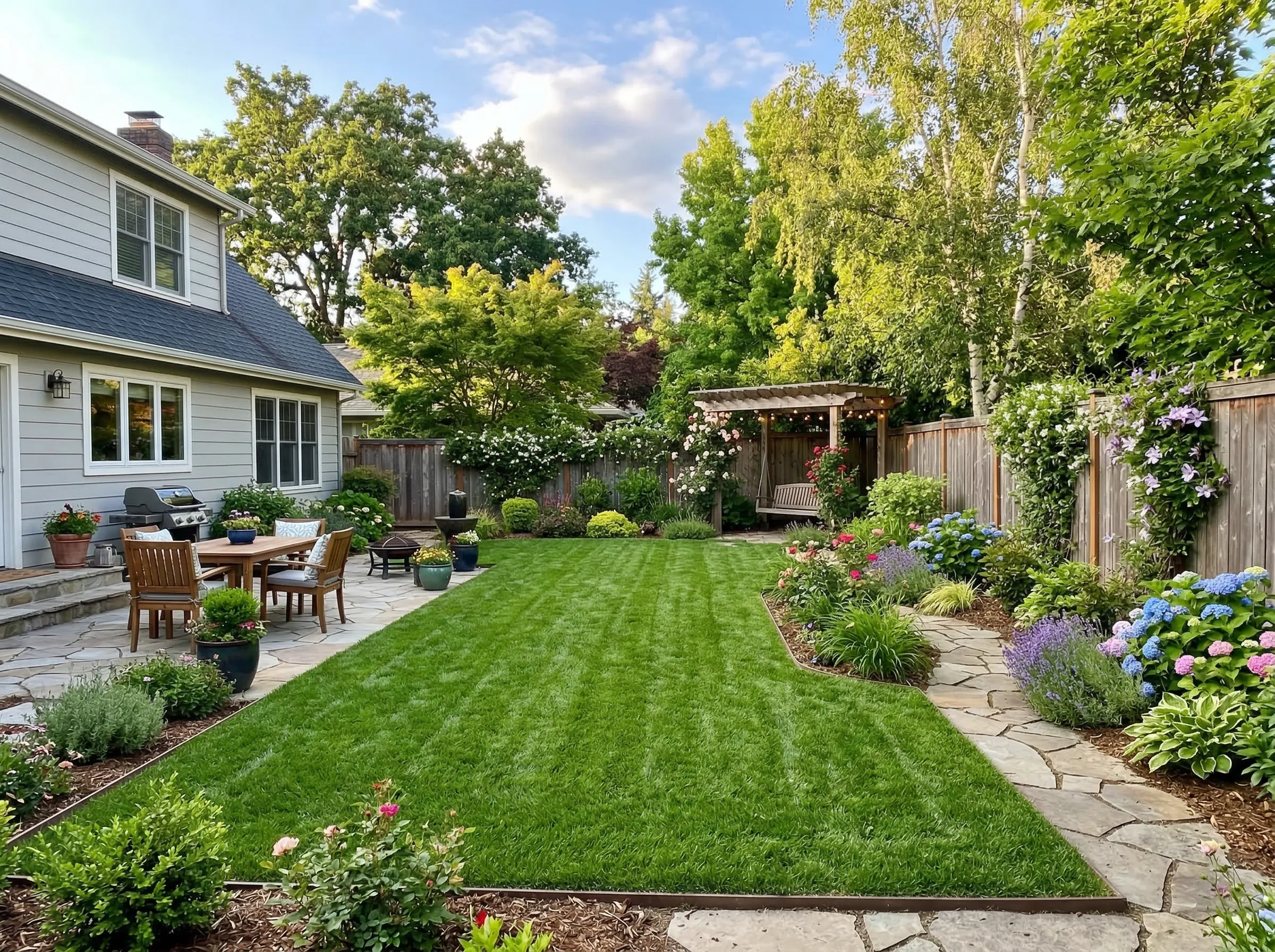 Expert landscaper working on a residential property in Scott County, MN